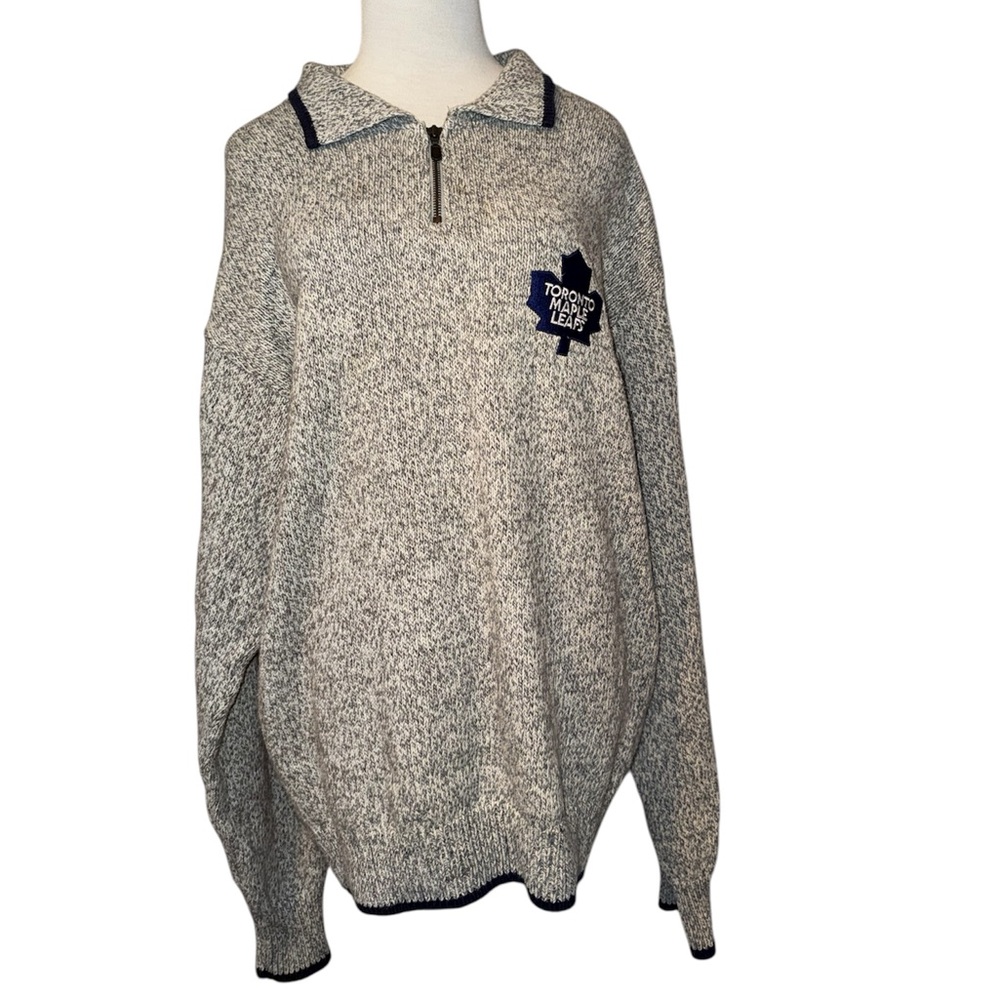 Vintage Toronto Maple Leafs Half-Zip Pullover Sweater
